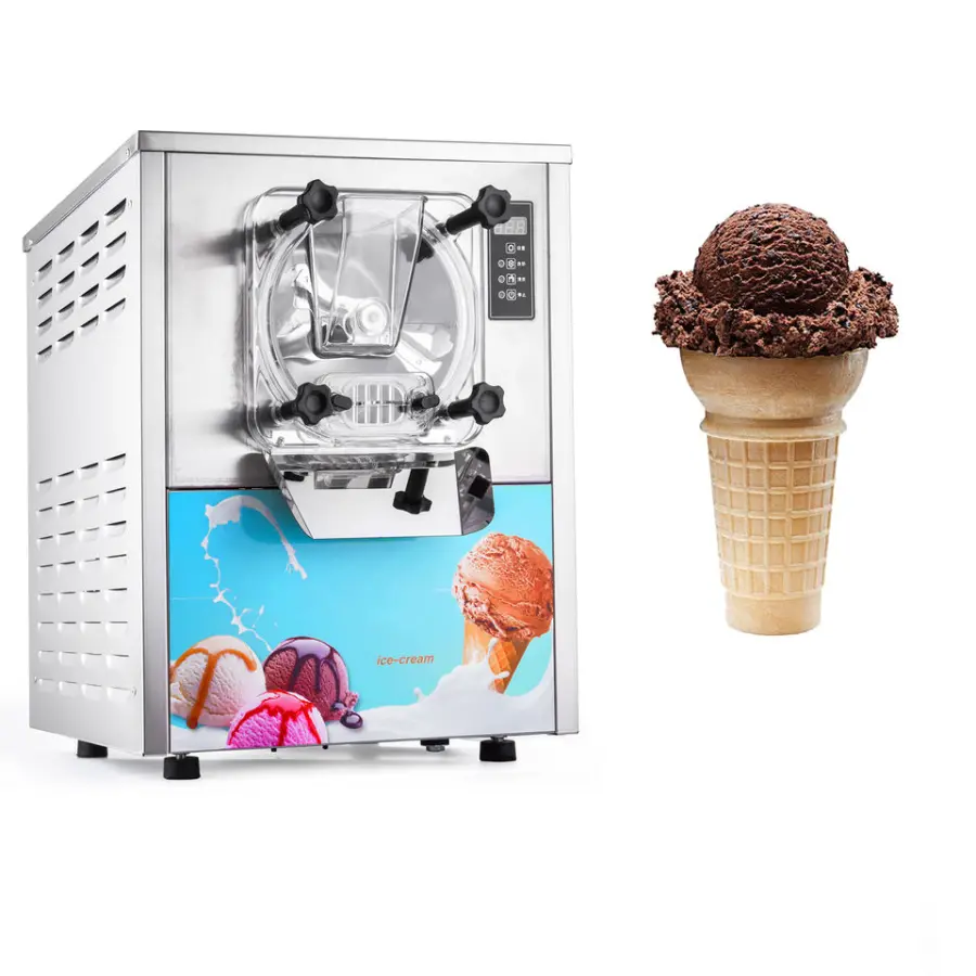 EU Warehouse Goshen Tiny Table Top Commercial Hard Ice Cream Machine Ice Cream Machine Small — view 1