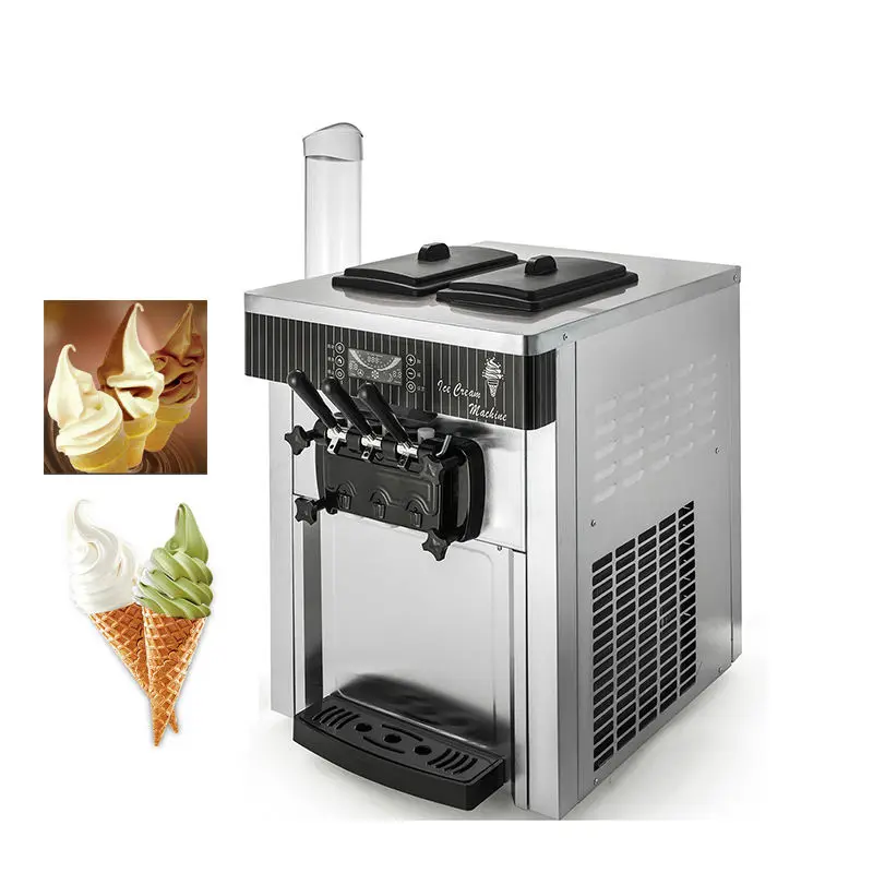 Three flavor soft ice cream machine commercial soft serve ice cream bar machine — view 6