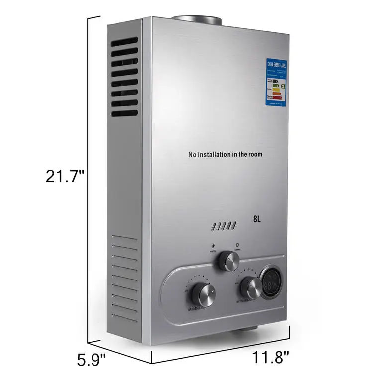 8L/MIN Instant Boiler Gas LPG Hot Water Heater — image 3