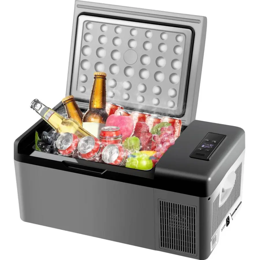 VEVOR 15L Portable Electric Refrigerator Mini Refrigerator for Cars and Camping — view 1