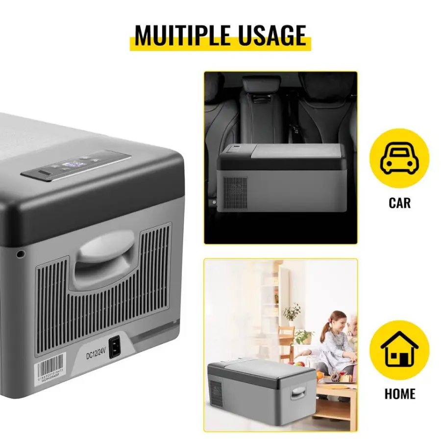 VEVOR 15L Portable Electric Refrigerator Mini Refrigerator for Cars and Camping — view 3