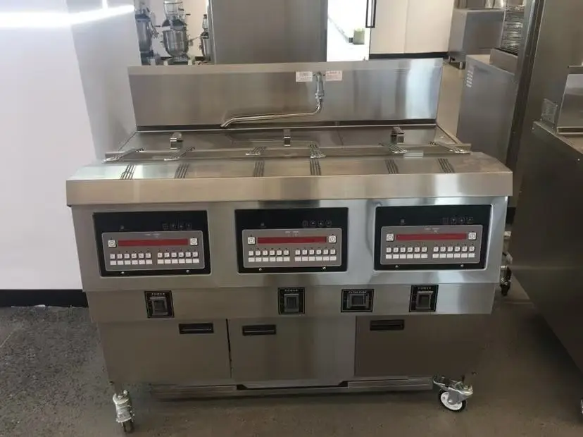 Commercial 3 Tanks Deep Fryer Electric Professional Smart Automatic Restaurant Kitchen Equipment With Oil Filtration System — image 7
