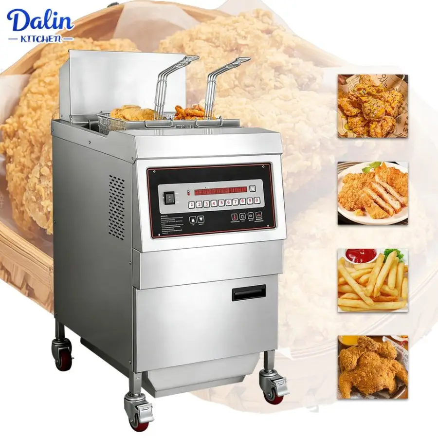 Commercial Air Fryer Gas Fryer Freidora Industrial Friteuse Poulet With Basket for Fried Chicken and French Fries — view 1