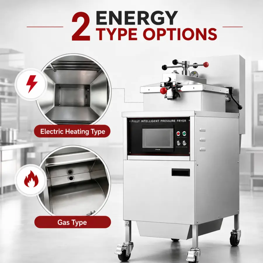 Equipamiento Para Cocina De Restaurante De Comida Rapida KFC Freidora Para Papas Fritas Y Freidora a Presion Para Pollo — view 6