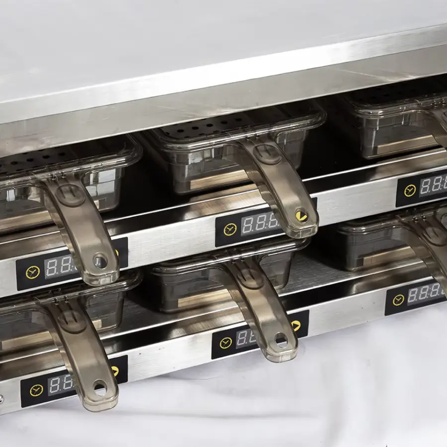 4 Layers 4 Pans Commercial Large Capacity KFC Fast Food Restaurant Equipment Hamburger Patty Warmer Cabinet for Warming — view 4