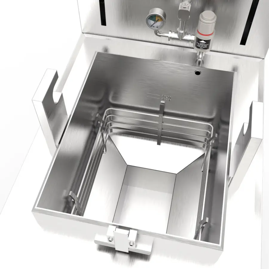 Commercial High Quality CE Henny Penny Automatic Lifting Fried Chicken Shop Chicken Fryer 8-head 55L Pressure Fryer — image 7