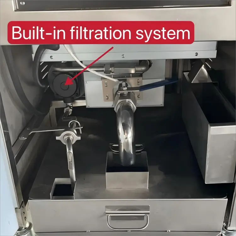 Commercial Large Capacity 55L Stainless Steel Pressure Fryer Industrial Electric Chicken Broasted Fried Chicken with Oil Filter — image 4