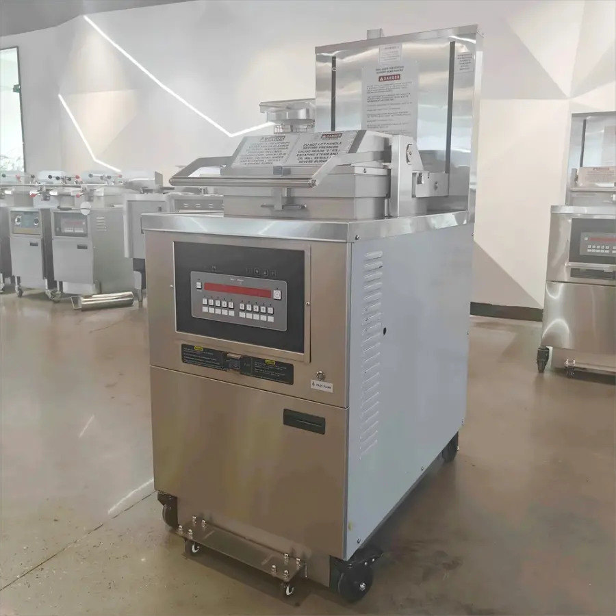 Commercial Large Capacity 55L Stainless Steel Pressure Fryer Industrial Electric Chicken Broasted Fried Chicken with Oil Filter — image 5