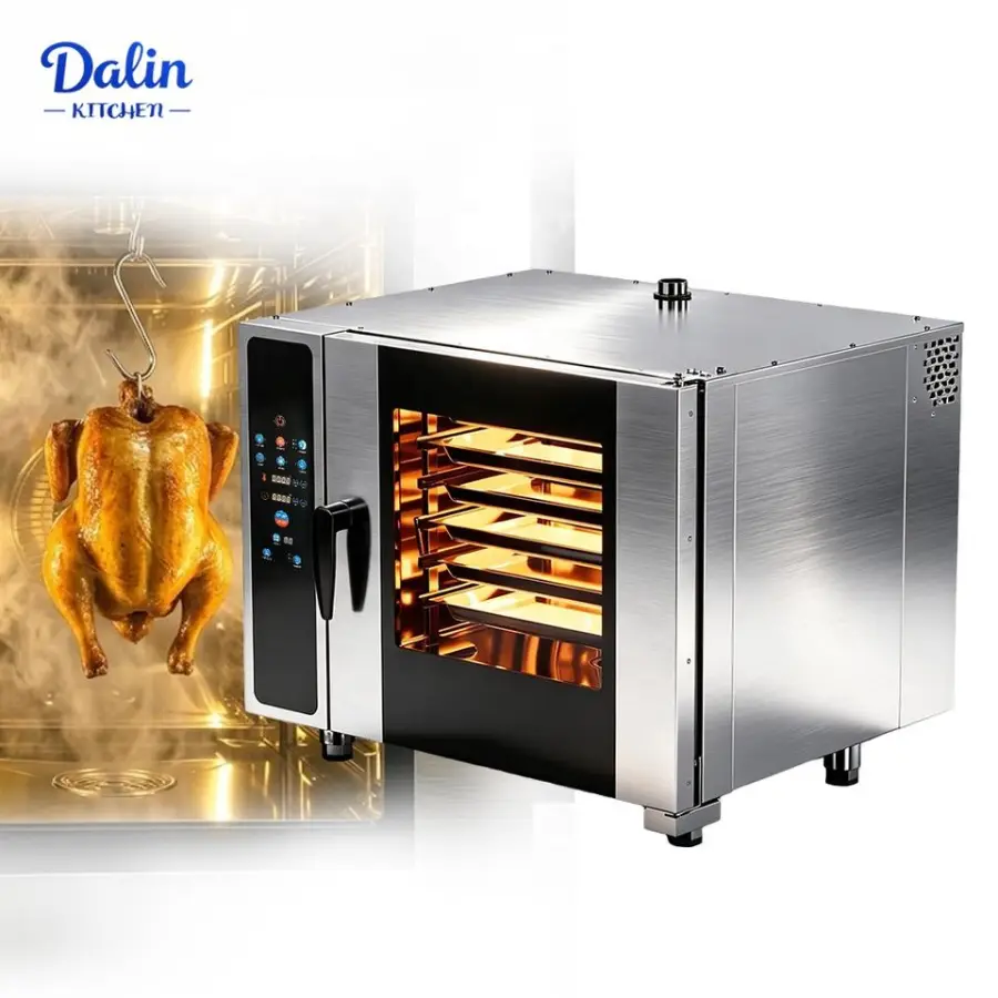 Countertop 6 Level Electric Convection Oven Combi Oven Commercial Small Steam Oven for Restaurant Kitchen Appliances — view 1