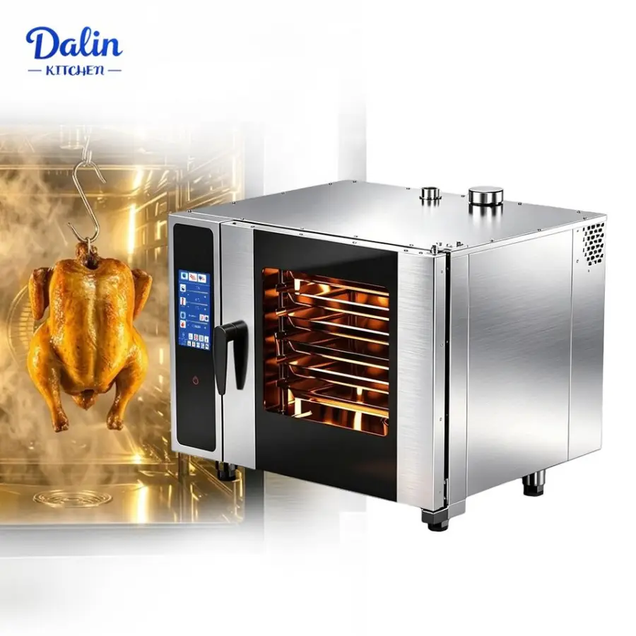 Multi Function Convection Oven Combi Oven With Steam Injection Programmable Smart Oven for Meat Roasting Baking Pizza — view 1