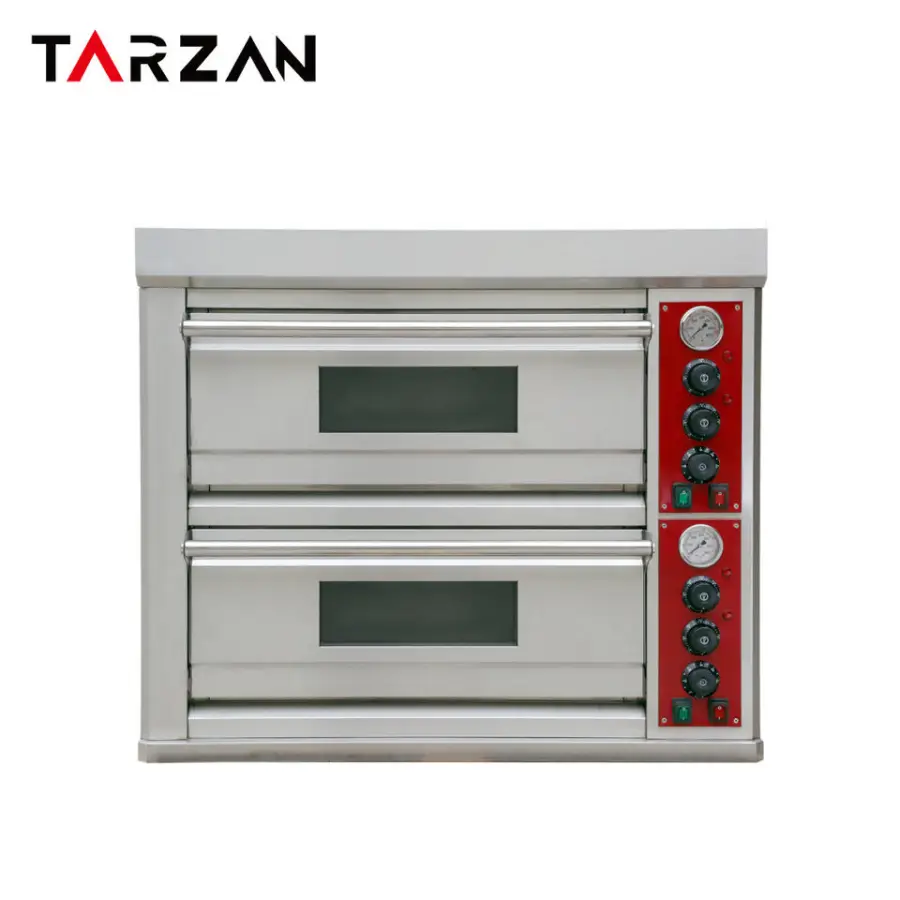 TARZAN Pizza Oven 2 Tier Pizza Oven Kitchen Commercial Bread Baking Oven — view 5