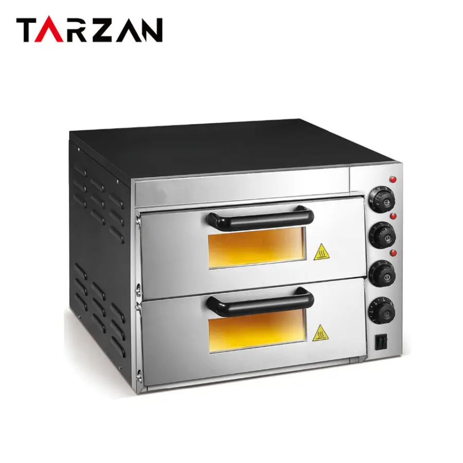 TARZAN Pizza Oven 2 Tier Pizza Oven Kitchen Commercial Bread Baking Oven — view 6