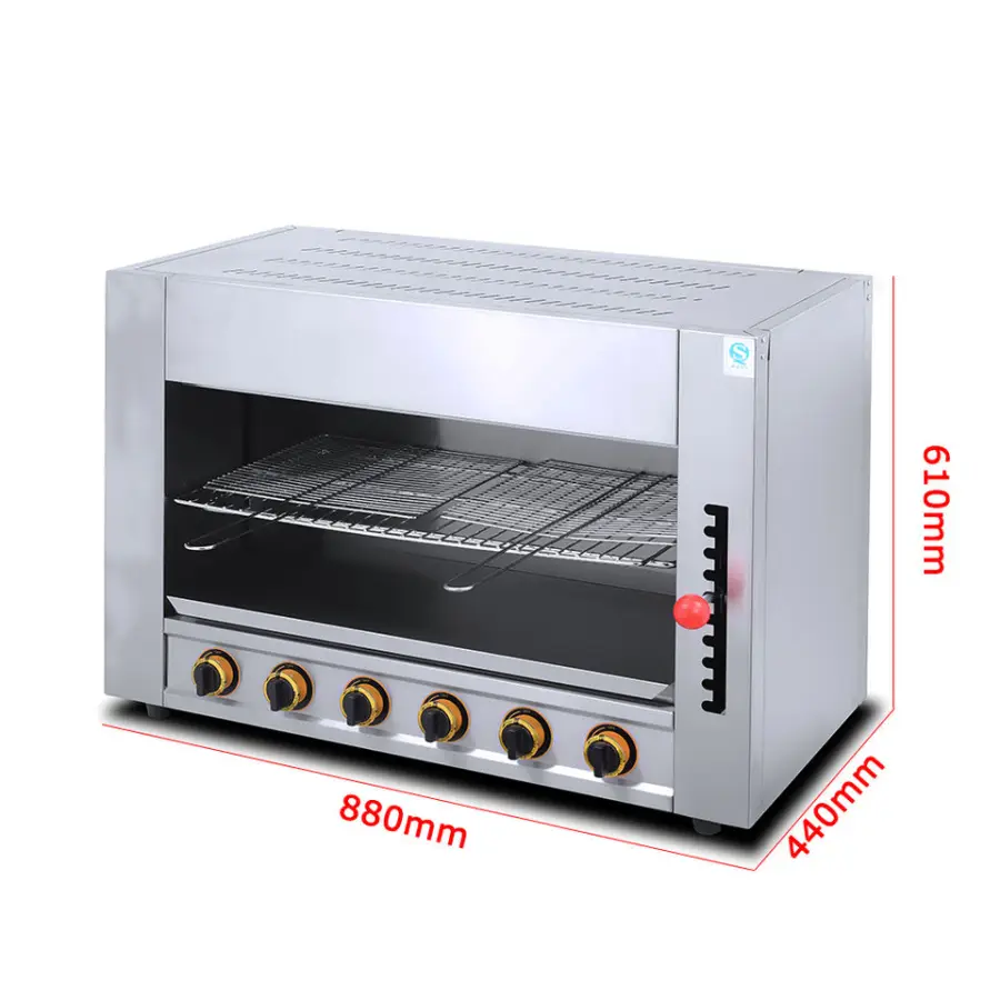 LPG Meat Broiler Gas Infrared Salamander Electric Salamander Grill for Commercial Use Salamander Grill — image 3
