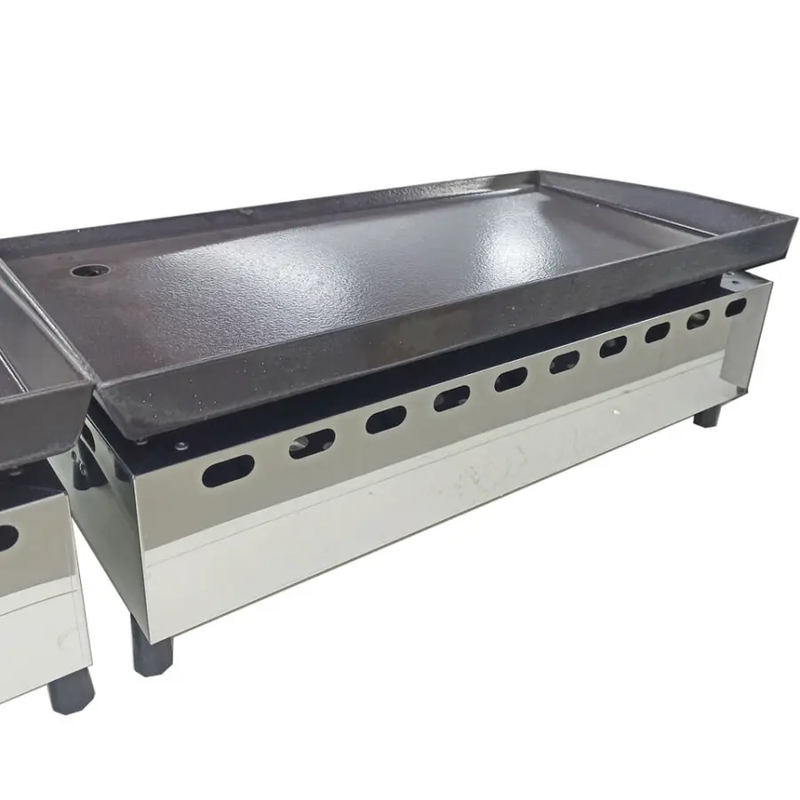 Heavy Duty Stainless Steel 3 Burner Outdoor Flat Iron Griddle Outside Gas Griddle — view 2