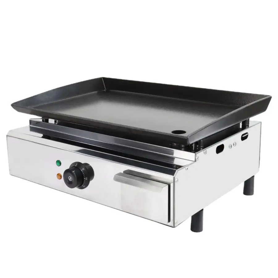 Commercial Electric Griddle Hamburger Pancake Griddle Professional Stainless Steel Cast Iron Grill Griddle — view 1