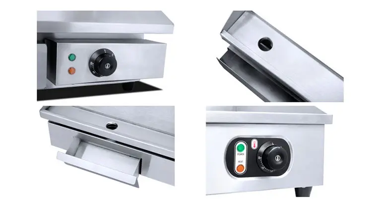 TARZAN Electric Griddles Commercial Restaurant Stainless Steel Electric Griddle with Flat Top Machine Stalls Equipment — image 4