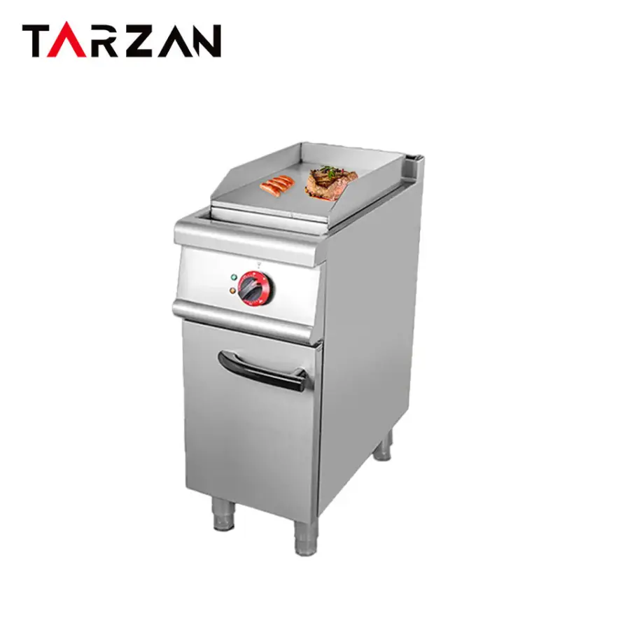 Commercial Flat Grill Griddle with Cabinet Kitchen Griddle Fryer Robust Design for Central Kitchens & Foodservice — view 1