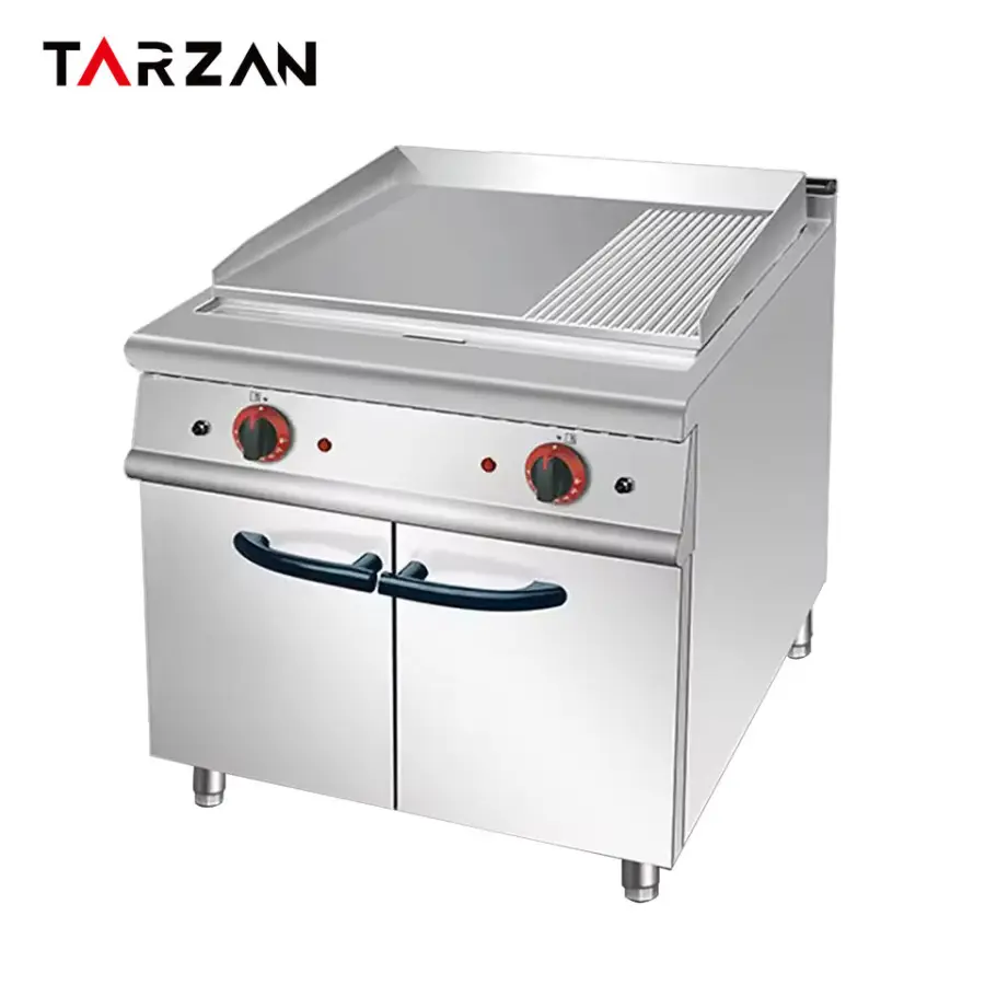 Commercial Flat Grill Griddle with Cabinet Kitchen Griddle Fryer Robust Design for Central Kitchens & Foodservice — image 6