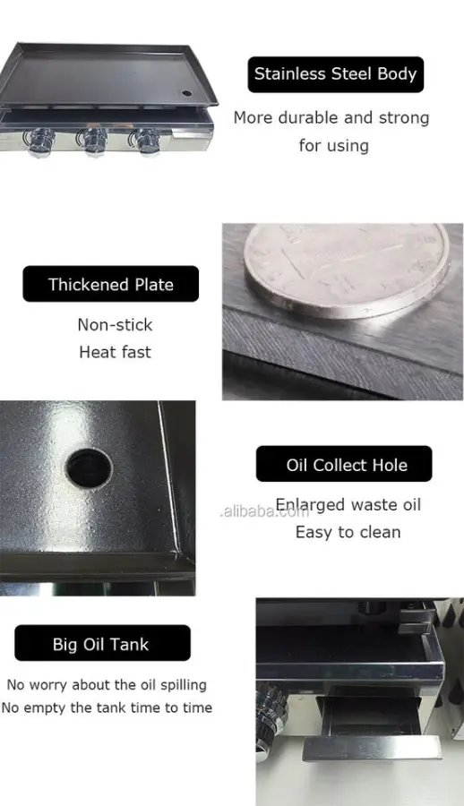 Heavy Duty Commercial Flat Griddle | High Efficiency Griddle for Kitchen & Restaurant — image 6