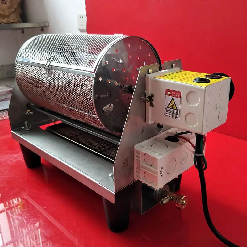 2026 High Performance Gas Electric Nuts Roaster Machine Hot Air Coffee Commercial Peanut Seed Nut Roasting Machine — image 4