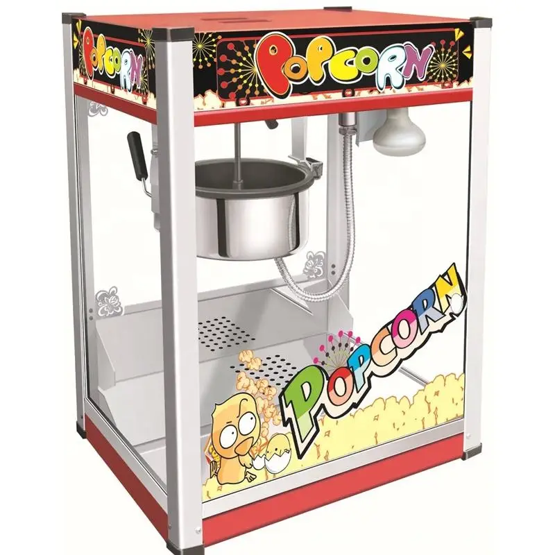 Factory Industrial Strong Structure Commercial 8oz Kettle Popcorn Machine Machine With Safe Organic Glasses — image 3