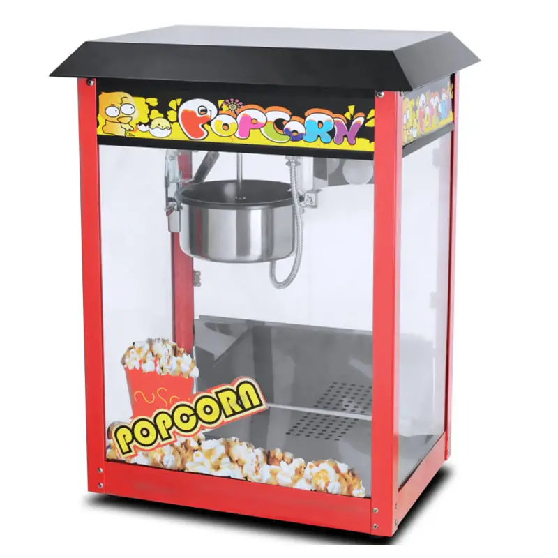 TARZAN Commercial Transparent Glass Electric Popcorn Making Machine With Non-stick Pot — view 1