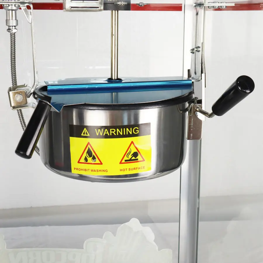 TARZAN Commercial Transparent Glass Electric Popcorn Making Machine With Non-stick Pot — image 5