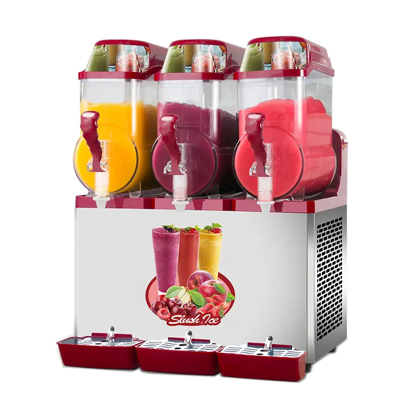 Granita Machines 15L X 3 Tank Slush Ice Machine Commercial Slushie Machine — view 1