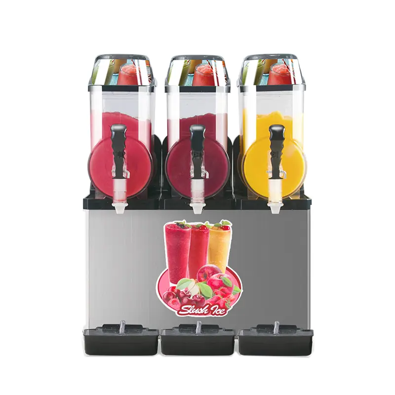 Granita Machines 15L X 3 Tank Slush Ice Machine Commercial Slushie Machine — image 4