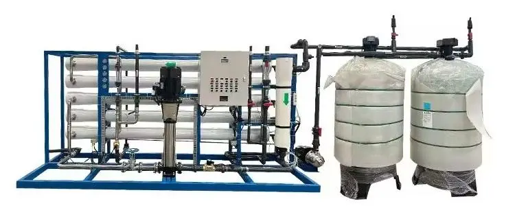 12T/H Boiler Cooling Water Purification System with PLC Motor Pump & 98-99% Desalination Reverse Osmosis Plant — image 3