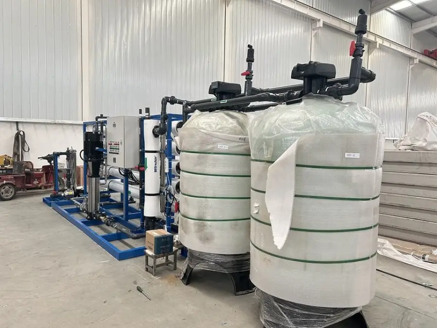 12T/H Boiler Cooling Water Purification System with PLC Motor Pump & 98-99% Desalination Reverse Osmosis Plant — image 6