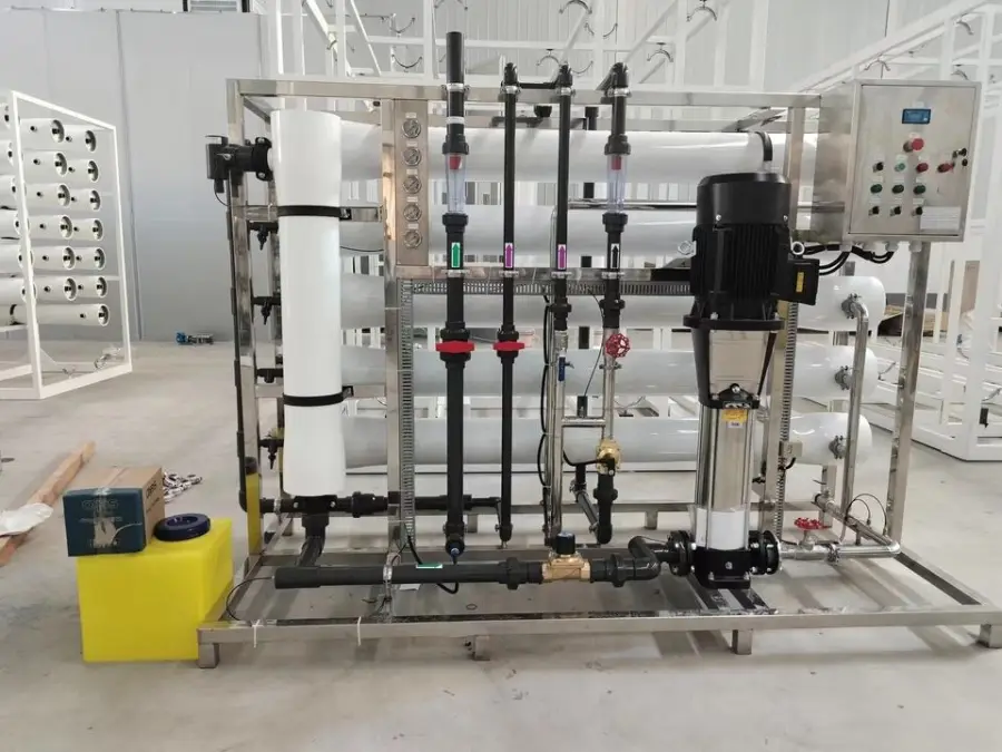 12T/H Boiler Cooling Water Purification System with PLC Motor Pump & 98-99% Desalination Reverse Osmosis Plant — image 7