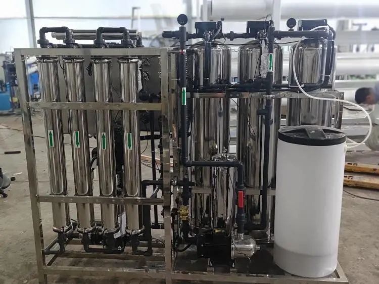 Custom 2000LPH RO System Stainless Steel Water Treatment Machine Pressure Vessel PLC Motor ISO9001 CE Certified 1 Year W — view 6