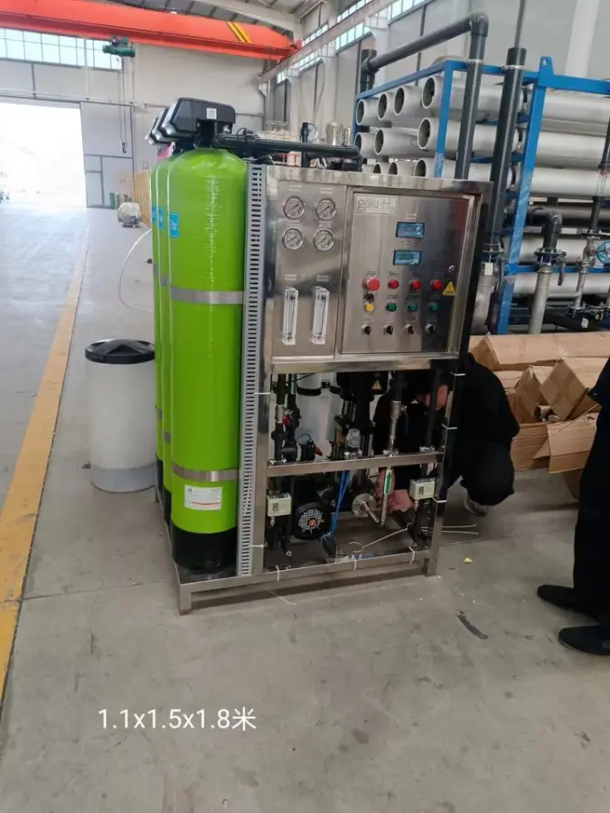 Small Industry RO Pure Mineral Drinking Water Reverse Osmosis System Pump Pressure Vessel 500L/Hour Capacity for Commerc — view 3