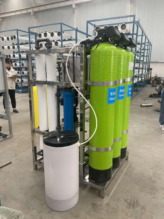 Small Industry RO Pure Mineral Drinking Water Reverse Osmosis System Pump Pressure Vessel 500L/Hour Capacity for Commerc — view 6