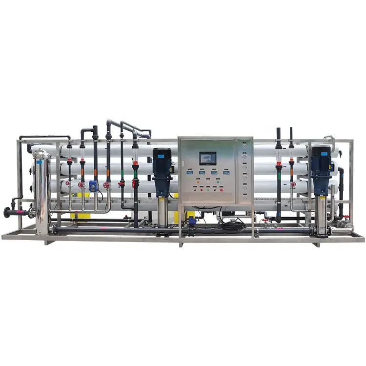 30T/H Brackish Water Reverse Osmosis System RO Water Purifier with PLC Pump & Motor ISO9001 CE Certified 98-99% Desalina — view 1