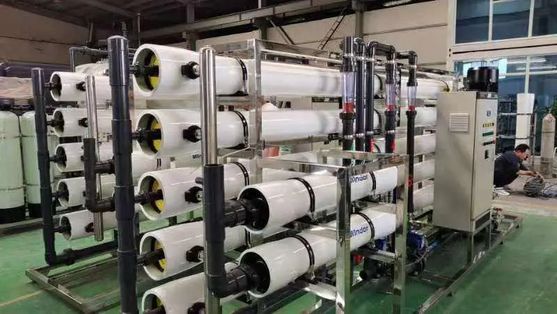 30T/H Brackish Water Reverse Osmosis System RO Water Purifier with PLC Pump & Motor ISO9001 CE Certified 98-99% Desalination — image 3