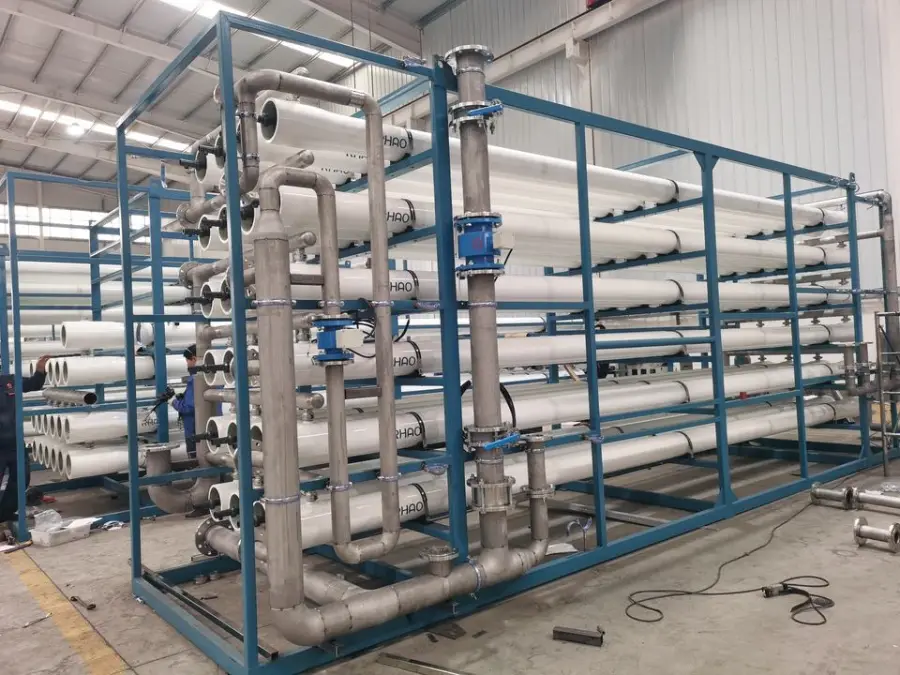 30T/H Brackish Water Reverse Osmosis System RO Water Purifier with PLC Pump & Motor ISO9001 CE Certified 98-99% Desalination — image 7