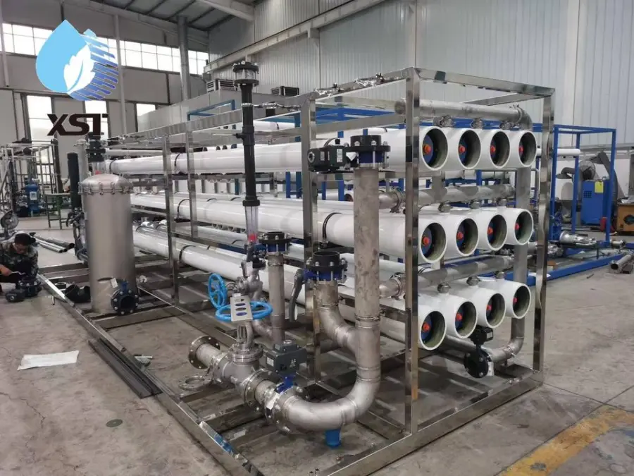 Commercial Pre-treatment RO System Pure Water Treatment Equipment with PLC Pump & Motor 1000L/Hour Capacity ISO9001 Cert — view 6