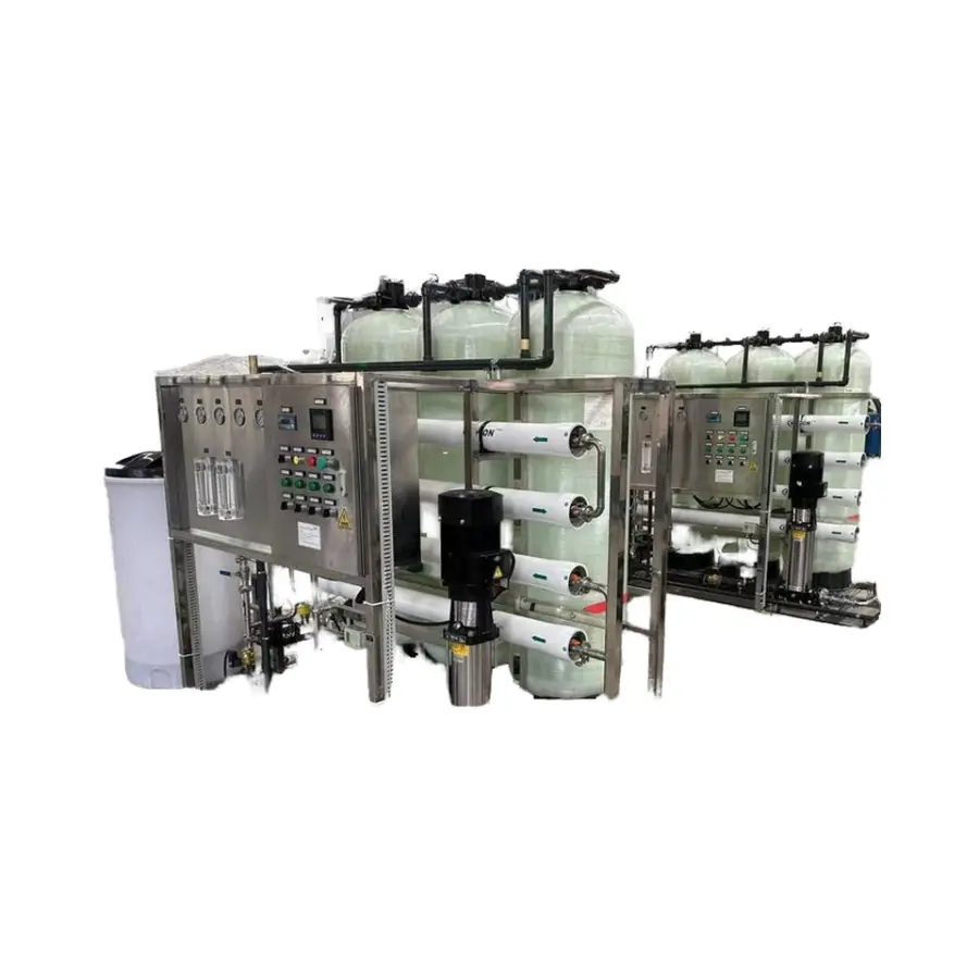 12T/H Large Reverse Osmosis Equipment Industrial Water Treatment Water Purifier PLC Motor Pump Pressure Vessel High Desalination — image 4