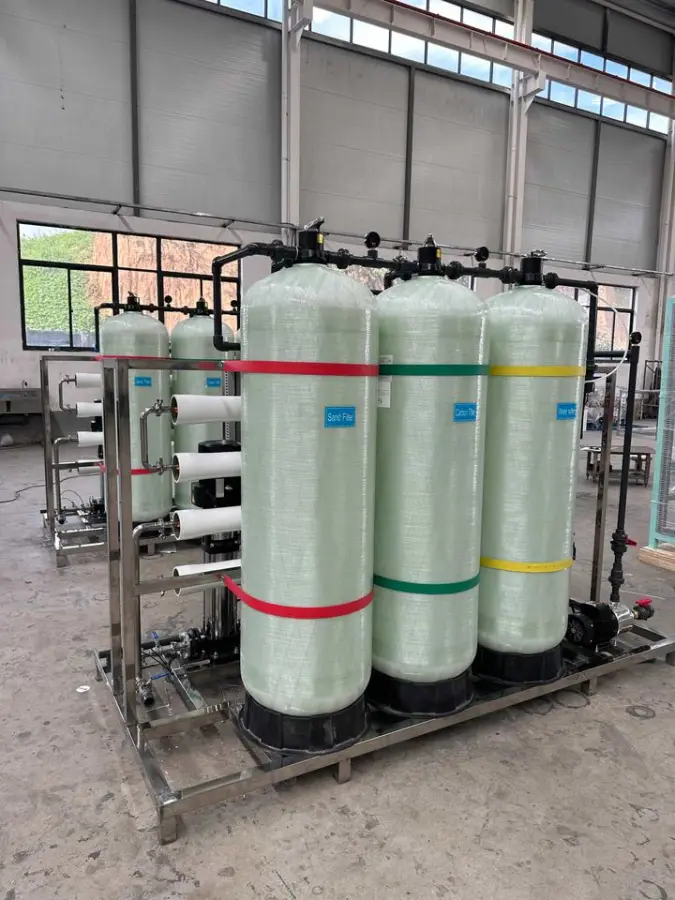 12T/H Large Reverse Osmosis Equipment Industrial Water Treatment Water Purifier PLC Motor Pump Pressure Vessel High Desalination — image 7