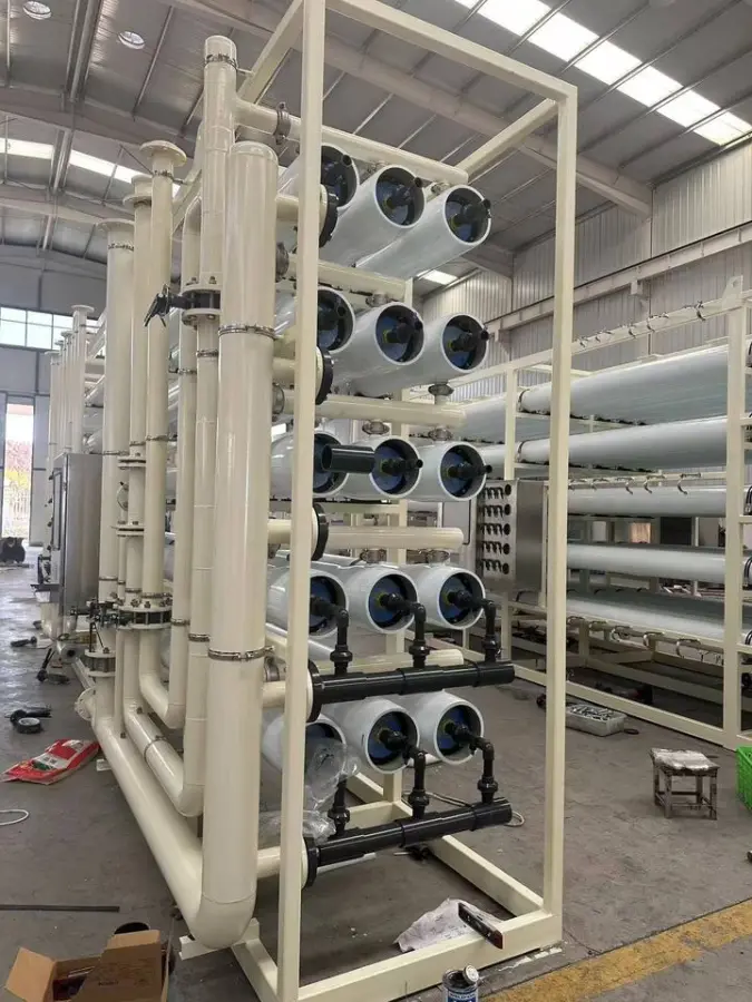 Commercial Reverse Osmosis Water Filtration System 500000L/H 5 Stage RO PLC Pump Motor Water Machinery — view 5