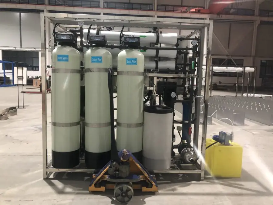 Export Africa Industrial 500L/H RO Machine PLC Pump Water Purifier System with 1500GPD Capacity for Industrial/Commercia — view 1