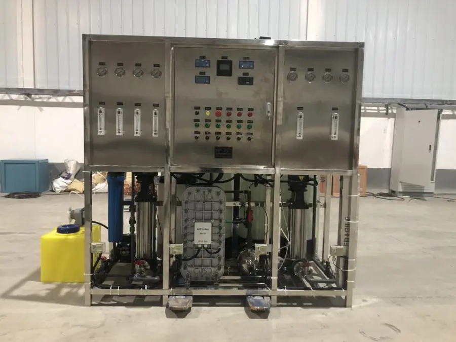 Export Africa Industrial 500L/H RO Machine PLC Pump Water Purifier System with 1500GPD Capacity for Industrial/Commercia — view 2