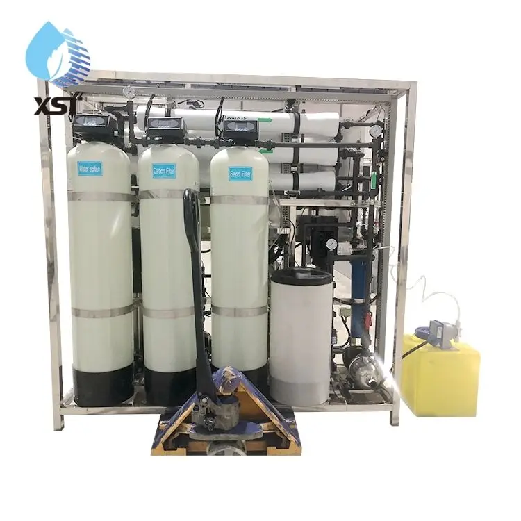 Export Africa Industrial 500L/H RO Machine PLC Pump Water Purifier System with 1500GPD Capacity for Industrial/Commercia — view 4