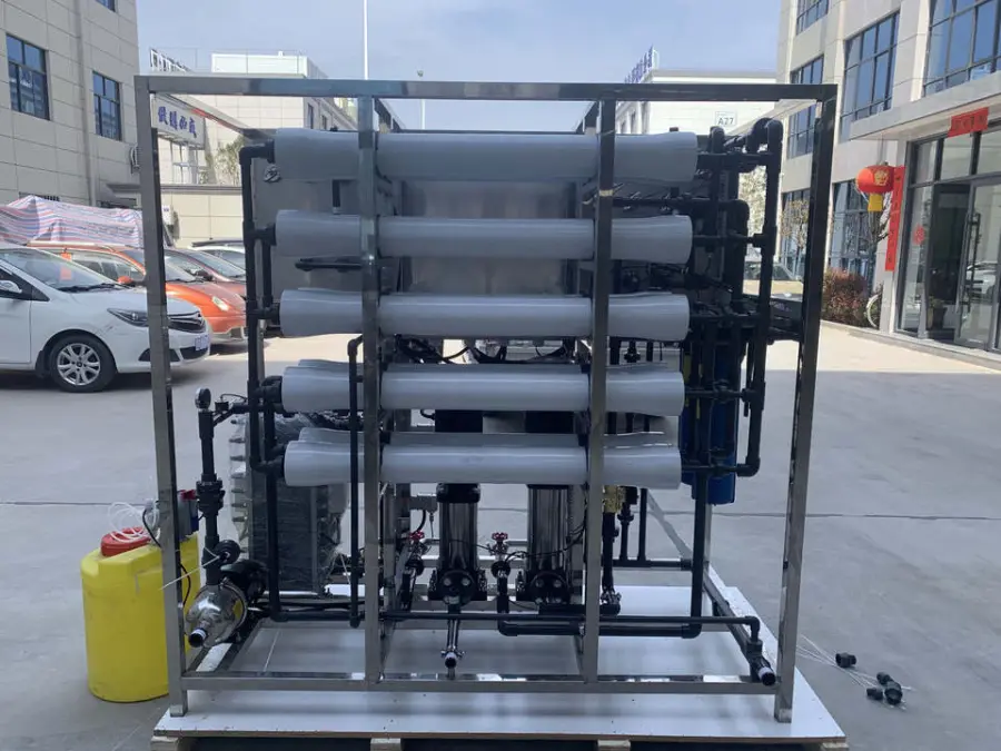 Export Africa Industrial 500L/H RO Machine PLC Pump Water Purifier System with 1500GPD Capacity for Industrial/Commercia — view 6