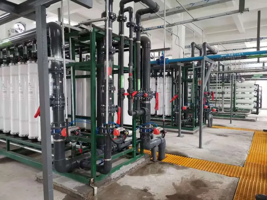 20T/H Waste Water Recycling Cooling Tower Ultrafiltration Reverse Osmosis Membrane Pressure Vessel Water Treatment Syste — view 2