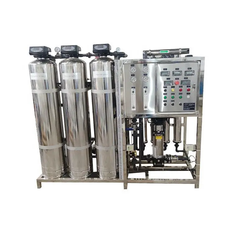 1000LPH Small Reverse Osmosis Water Treatment Equipment Drink Water Filter Machine FRP Tank PP Filter Home Restaurant Use Pump — image 6