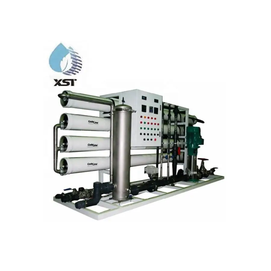 6000L/H Custom 98% Desalination Rate PLC Controlled RO Water Purification System with Pump and Motor for Automatic Opera — view 3