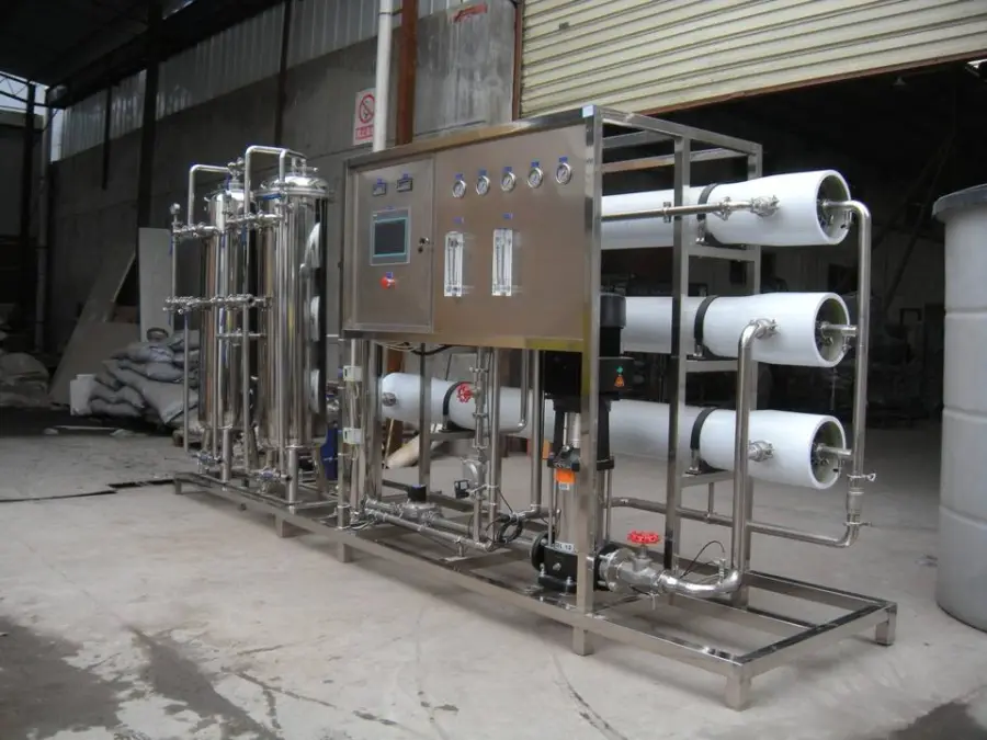 6000L/H Custom 98% Desalination Rate PLC Controlled RO Water Purification System with Pump and Motor for Automatic Opera — view 6